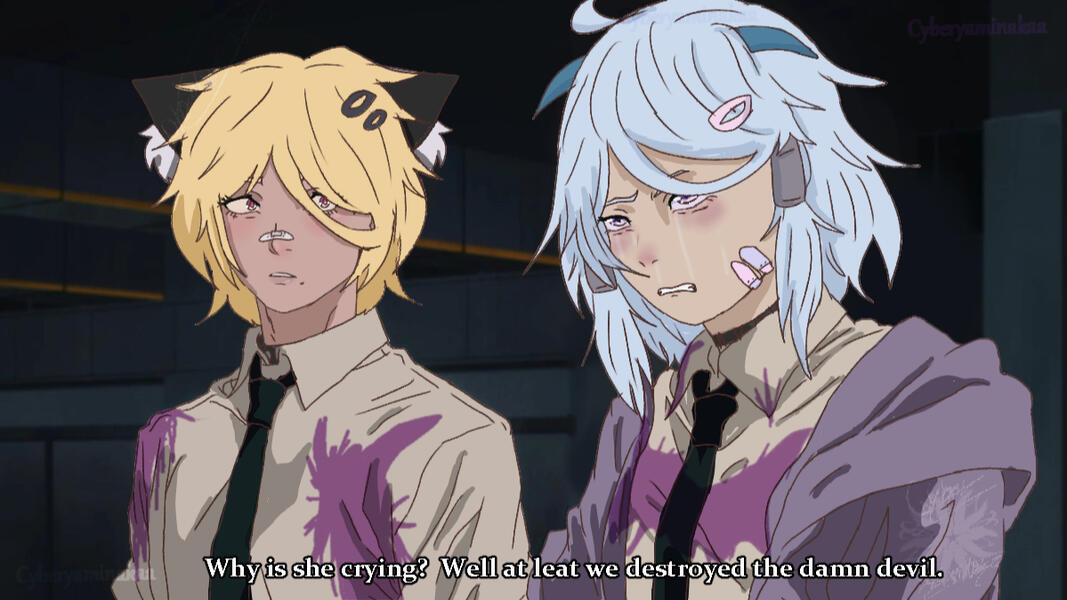 Denji & power to Kyou and Askua edit